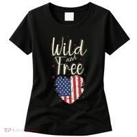 Wild And Free Usa Heart Women's T-Shirt thumb 0