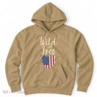 Wild And Free Usa Heart Hoodie thumb 0