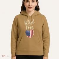 Wild And Free Usa Heart Hoodie thumb 5