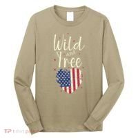 Wild And Free Usa Heart Long Sleeve Shirt thumb 0