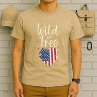 Wild And Free Usa Heart T-Shirt thumb 6