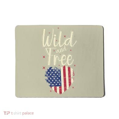 Wild And Free Usa Heart Mousepad