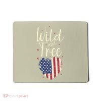 Wild And Free Usa Heart Mousepad thumb 0