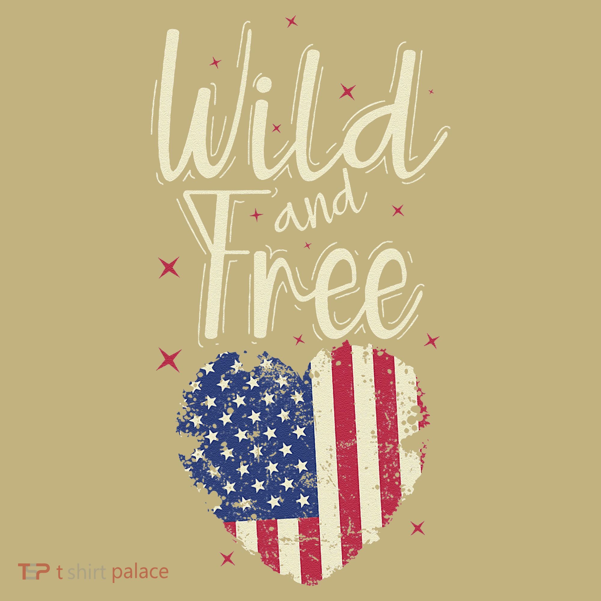 Wild And Free Usa Heart Mousepad