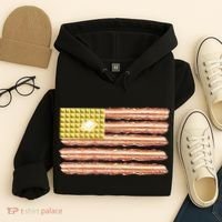 Waffle Bacon USA Flag Hoodie thumb 4