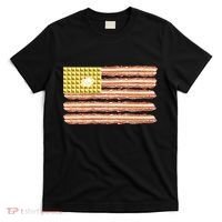 Waffle Bacon USA Flag T-Shirt thumb 0