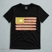 Waffle Bacon USA Flag T-Shirt thumb 5