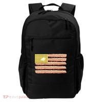 Waffle Bacon USA Flag Backpack thumb 0