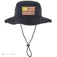 Waffle Bacon USA Flag Bucket Hat thumb 0
