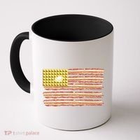 Waffle Bacon USA Flag Coffee Mug thumb 0