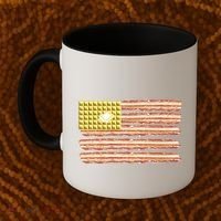 Waffle Bacon USA Flag Coffee Mug thumb 2