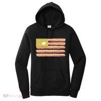 Waffle Bacon USA Flag Women's Hoodie thumb 0