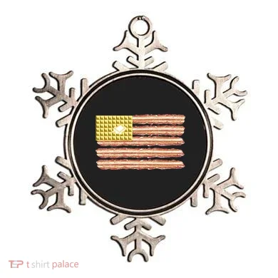 Waffle Bacon USA Flag Ornament