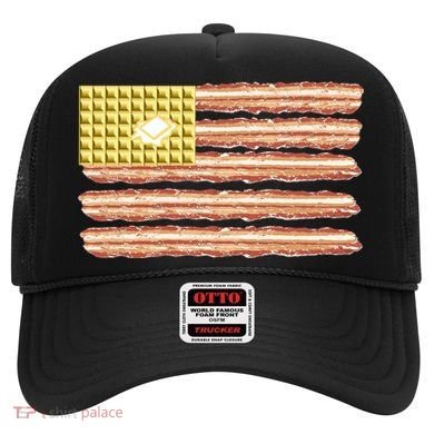 Waffle Bacon USA Flag Hat