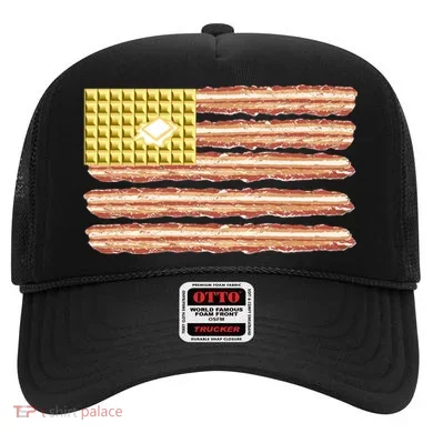 Waffle Bacon USA Flag Hat