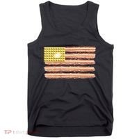 Waffle Bacon USA Flag Tank Top thumb 0