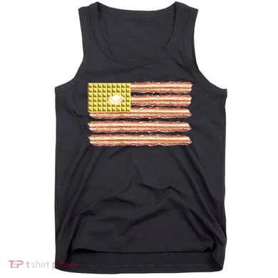 Waffle Bacon USA Flag Tank Top