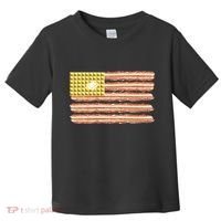 Waffle Bacon USA Flag Toddler T-Shirt thumb 0