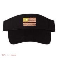 Waffle Bacon USA Flag Visor thumb 0