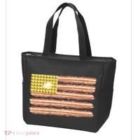 Waffle Bacon USA Flag Tote Bag thumb 3