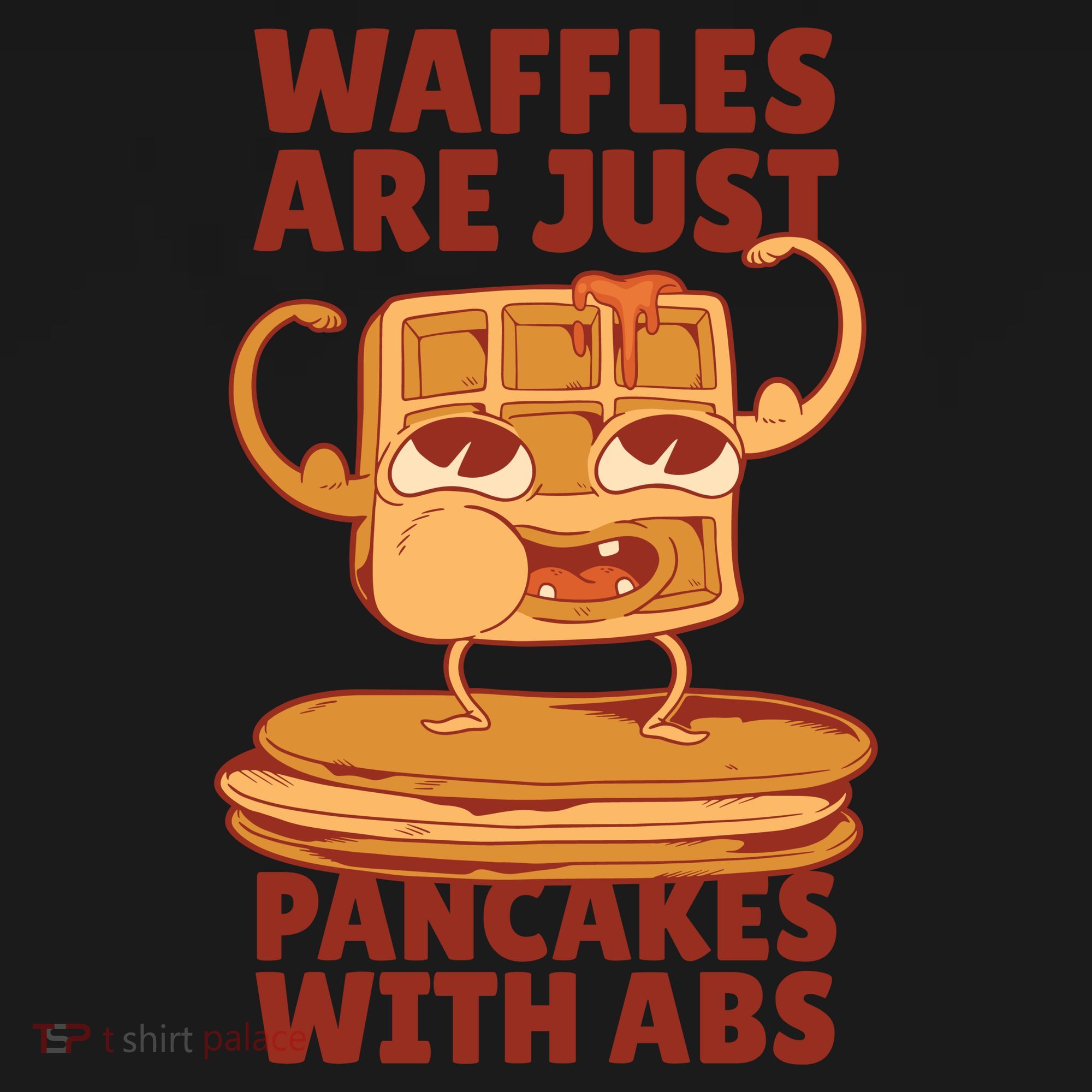 Waffles Are Just Pancakes With Abs Tank Top