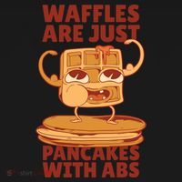 Waffles Are Just Pancakes With Abs Visor thumb 3