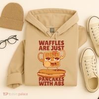 Waffles Are Just Pancakes With Abs Hoodie thumb 4