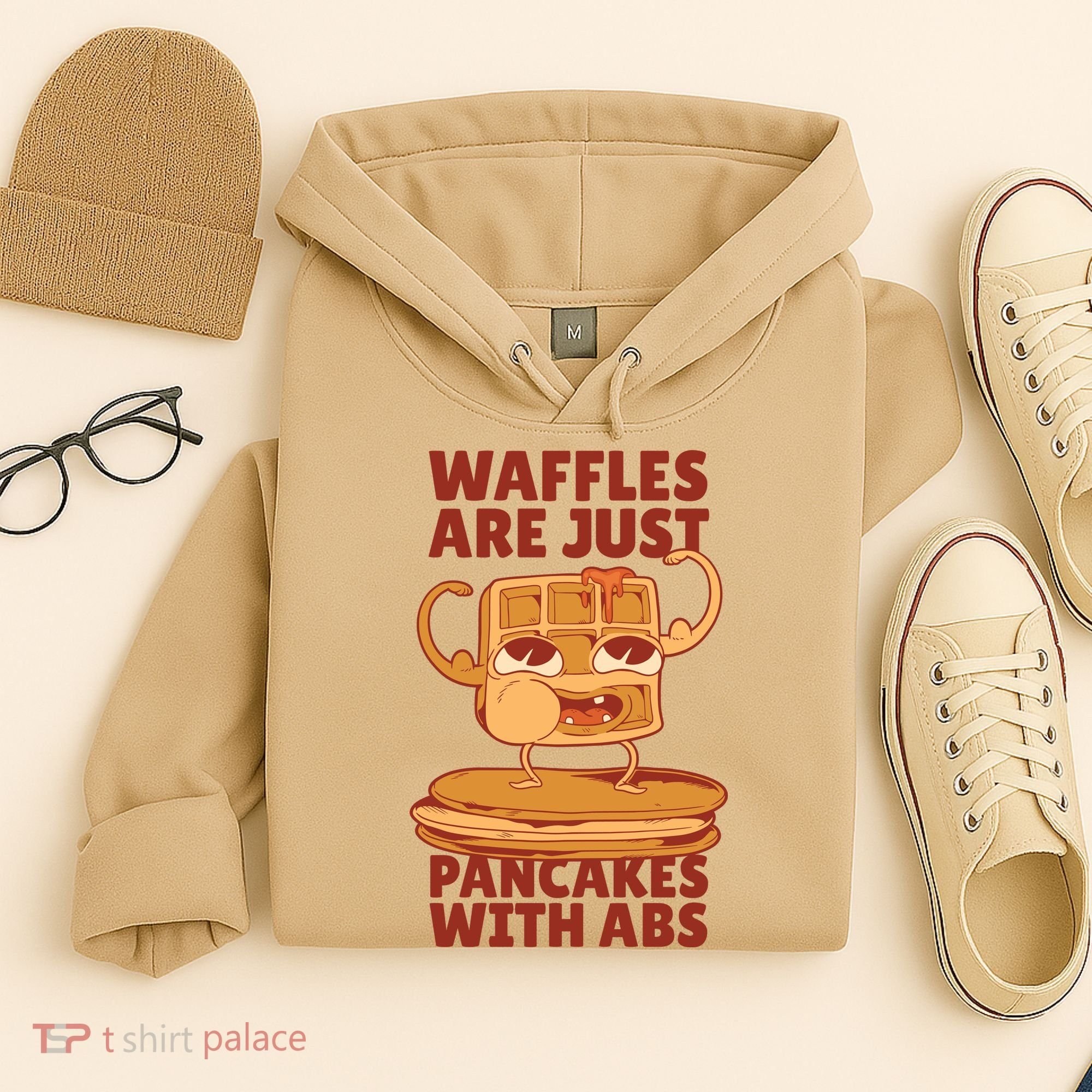 Waffles Are Just Pancakes With Abs Hoodie