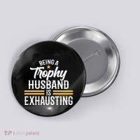 Wedding Anniversary Graphic For Husband Button thumb 0