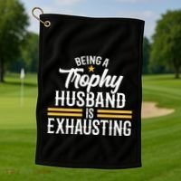 Wedding Anniversary Graphic For Husband Golf Towel thumb 1