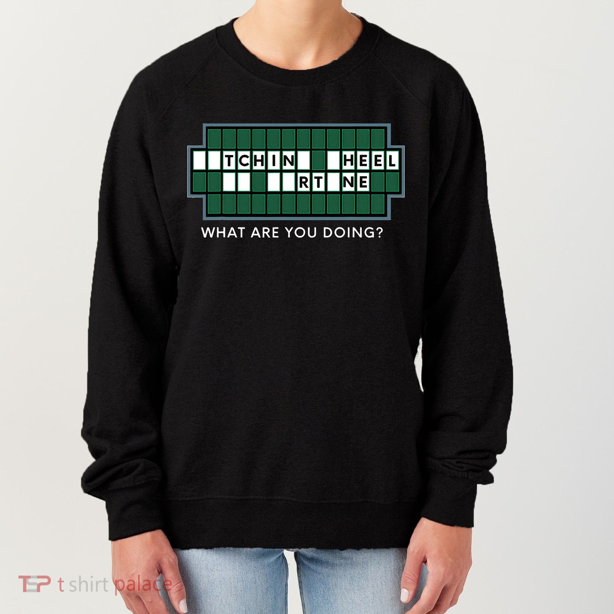 Wheel And Game Show Lovers, Fortune Word Puzzles Women's Sweatshirt