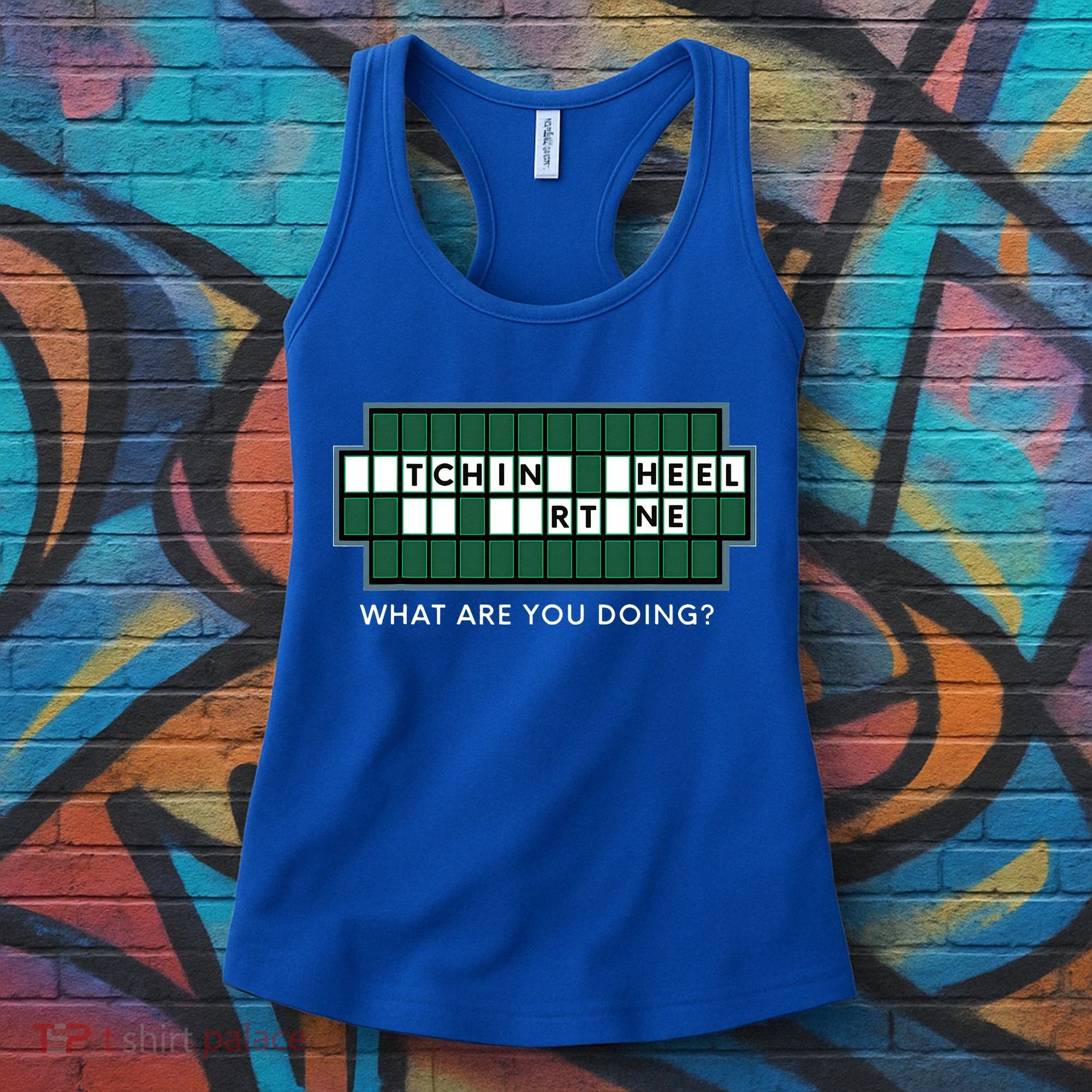 Wheel And Game Show Lovers, Fortune Word Puzzles Women's Tank Top