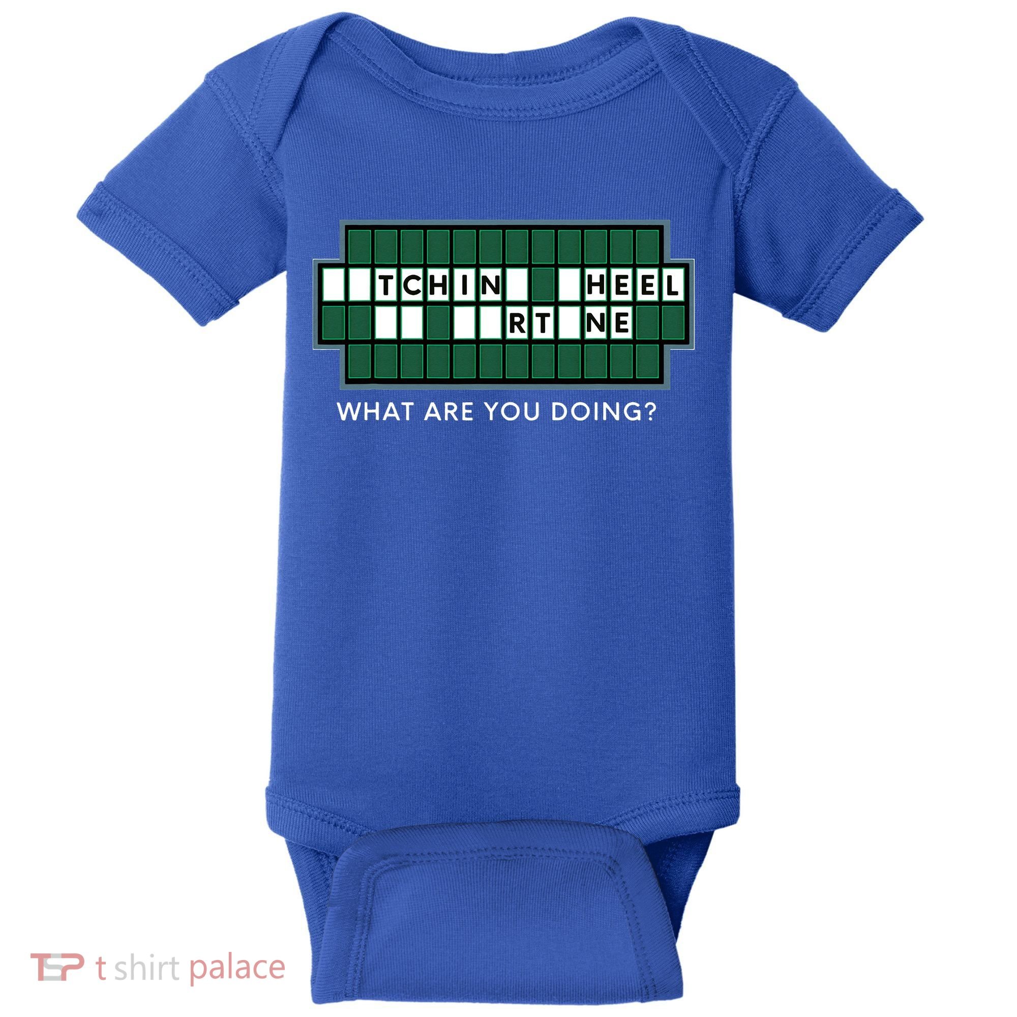 Wheel And Game Show Lovers, Fortune Word Puzzles Baby Bodysuit