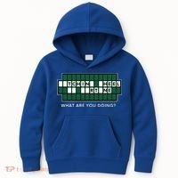 Wheel And Game Show Lovers, Fortune Word Puzzles Kids Hoodie thumb 0