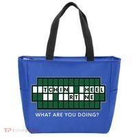 Wheel And Game Show Lovers, Fortune Word Puzzles Tote Bag thumb 0