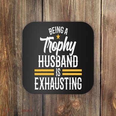 Wedding Anniversary Graphic for Husband Coaster