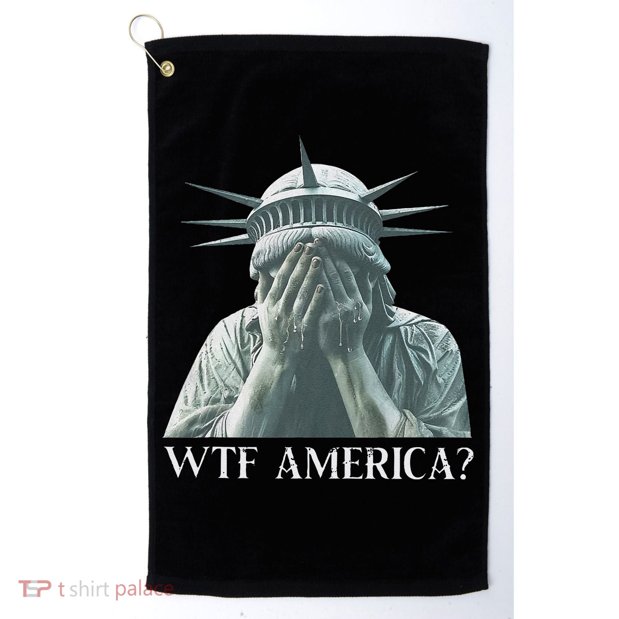 Wtf America Gift Golf Towel