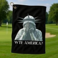 Wtf America Gift Golf Towel thumb 1