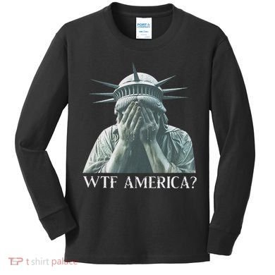 Wtf America Gift Kids Long Sleeve Shirt