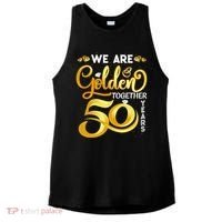 We Are Golden Together 50 Years 50th Wedding Anniversary Ladies PosiCharge Tri-Blend Wicking Tank thumb 0