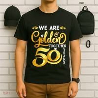 We Are Golden Together 50 Years 50th Wedding Anniversary T-Shirt thumb 6
