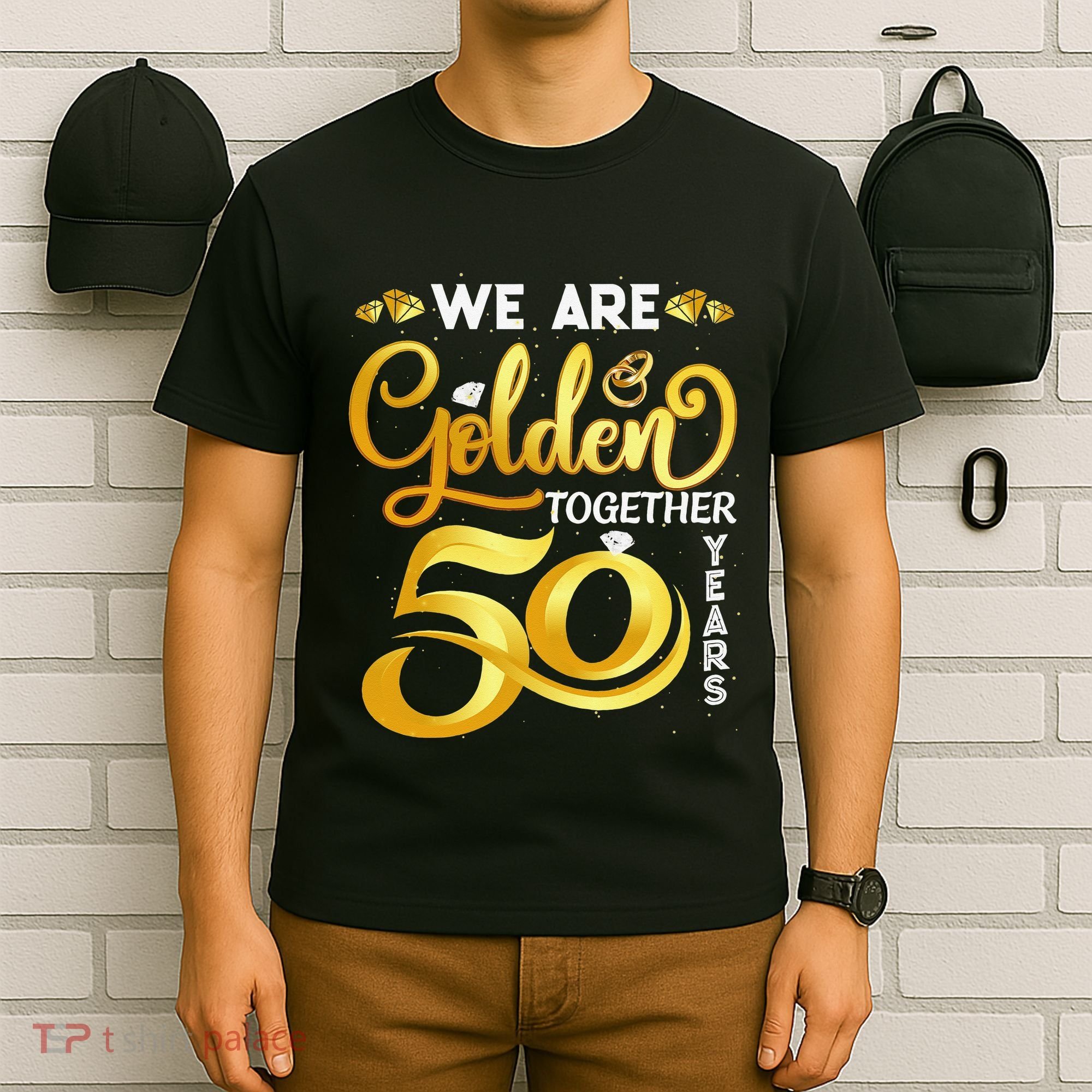 We Are Golden Together 50 Years 50th Wedding Anniversary T-Shirt