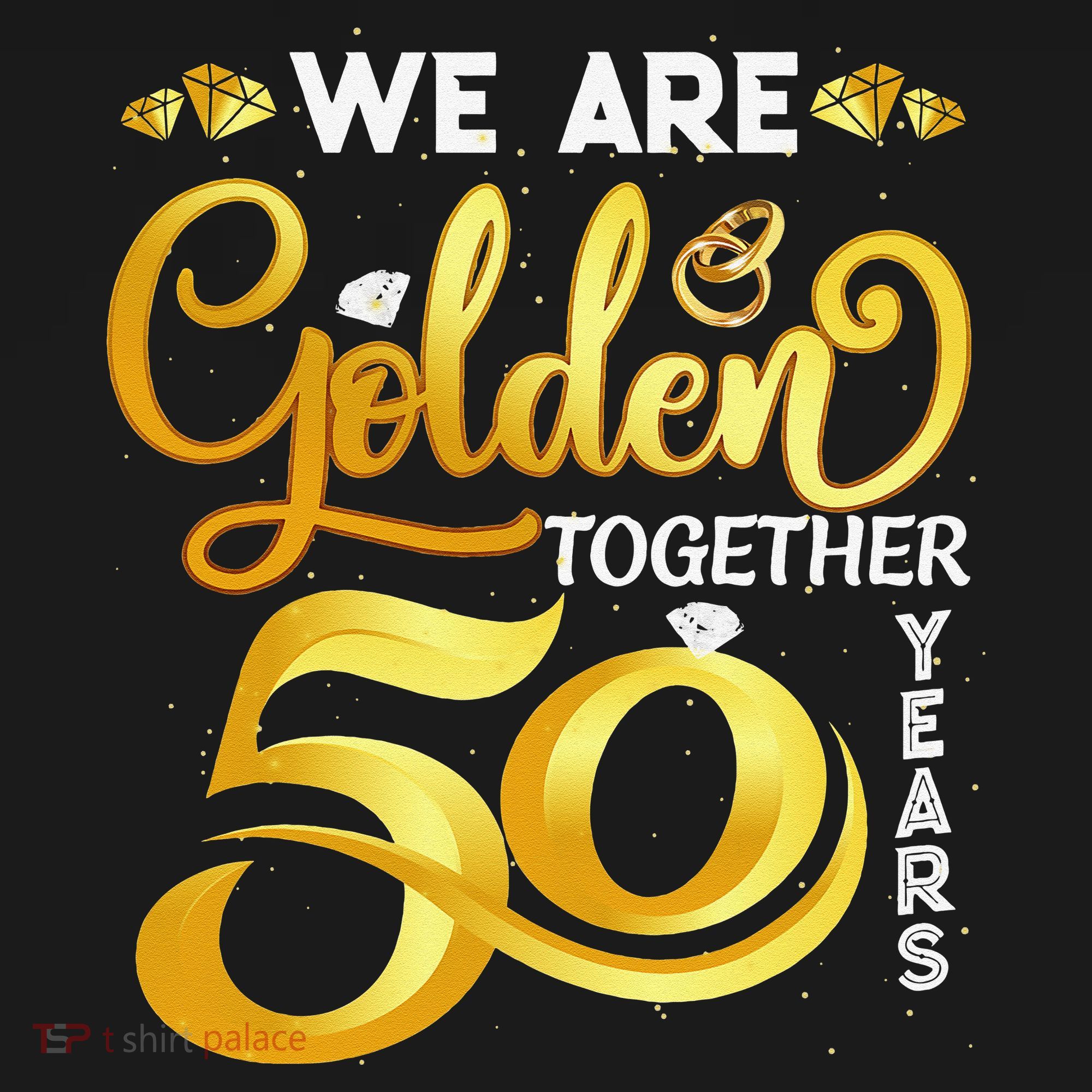 We Are Golden Together 50 Years 50th Wedding Anniversary Women's Hoodie