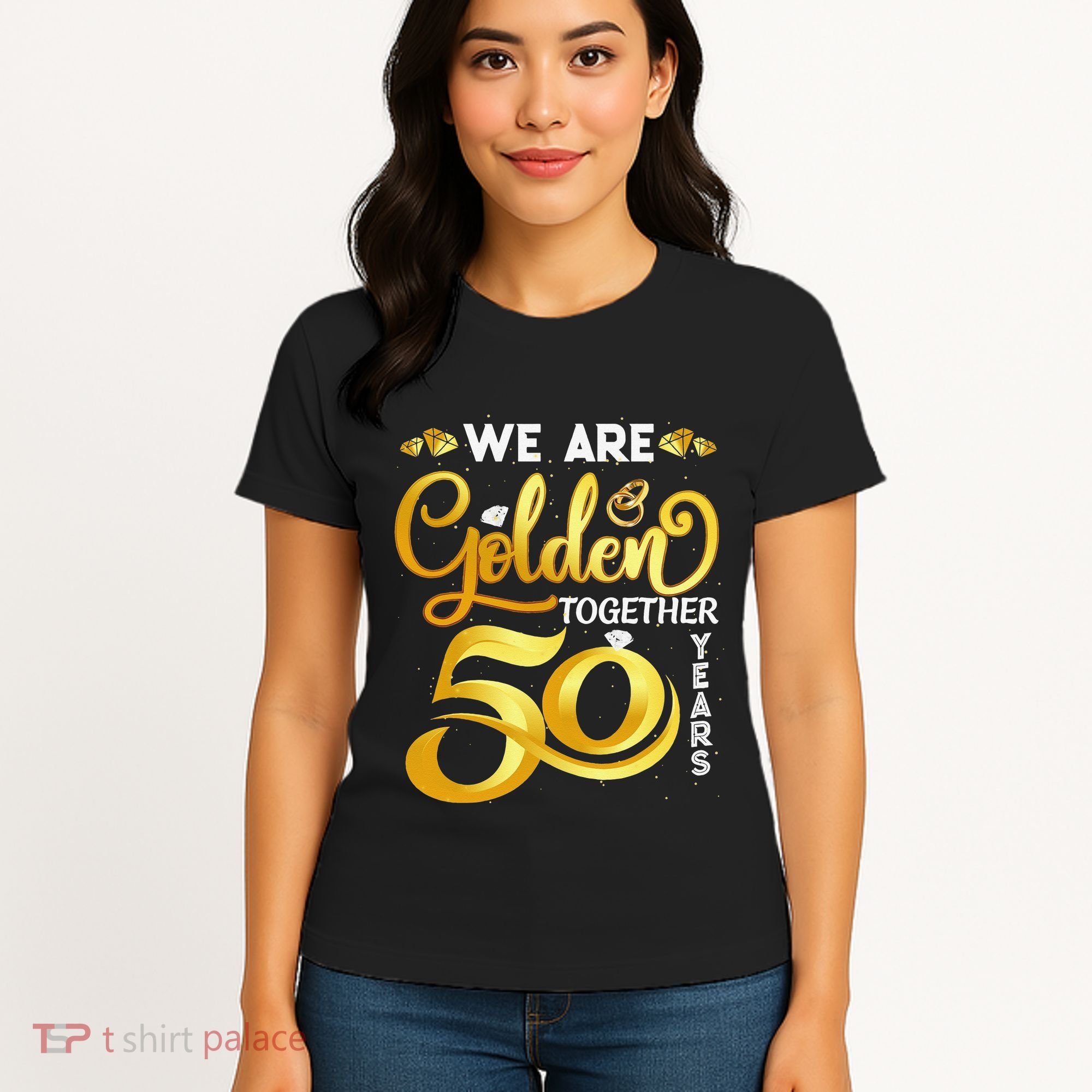 We Are Golden Together 50 Years 50th Wedding Anniversary Women's T-Shirt