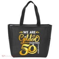 We Are Golden Together 50 Years 50th Wedding Anniversary Tote Bag thumb 0