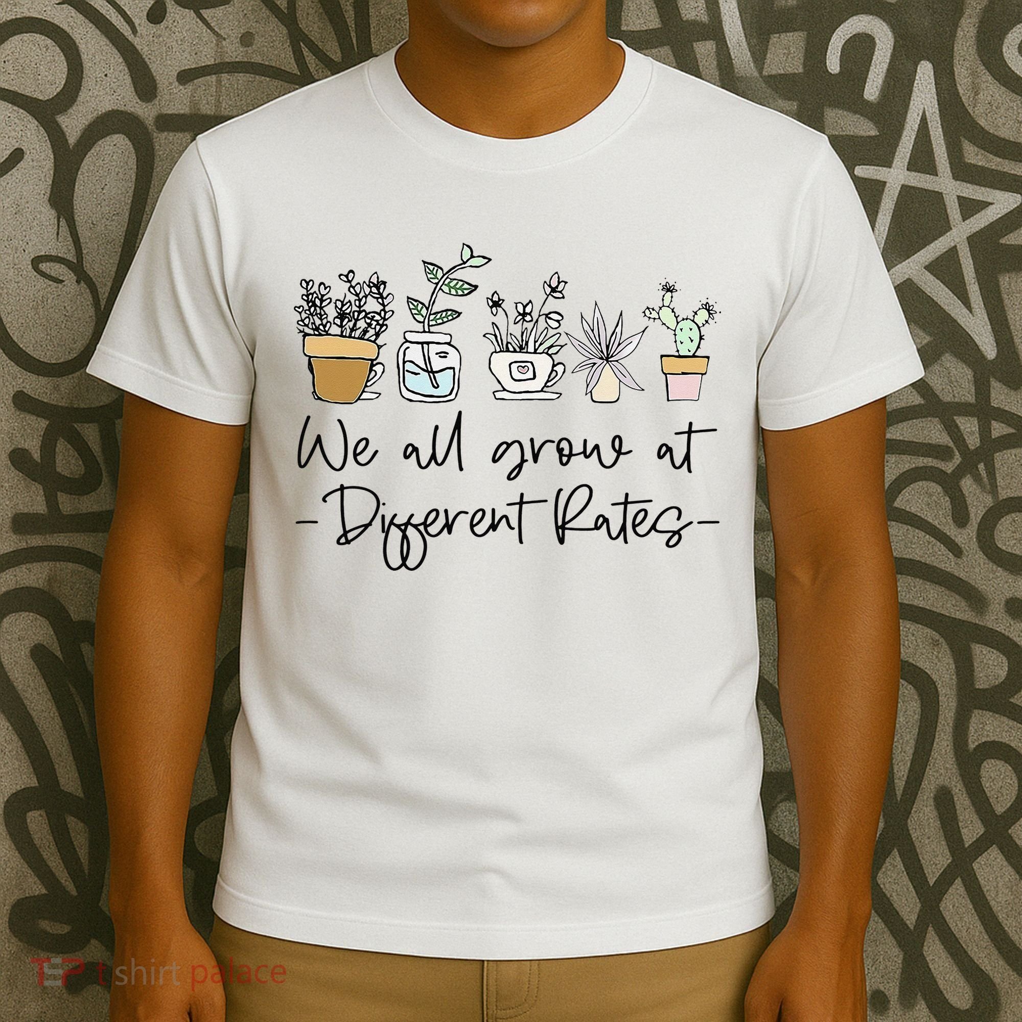 We All Grow At Different Rates Special Education Teacher T-Shirt