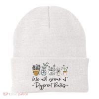 We All Grow At Different Rates Special Education Teacher Beanie thumb 0
