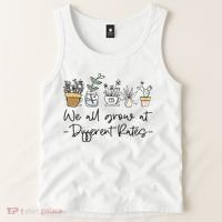 We All Grow At Different Rates Special Education Teacher Tank Top thumb 2