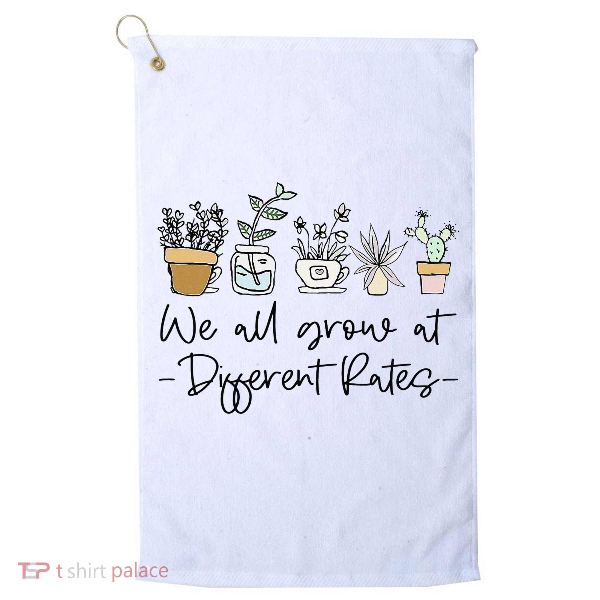 We All Grow At Different Rates Special Education Teacher Golf Towel