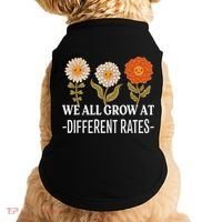 We All Grow At Different Rates Back To School Teacher Doggie Tank thumb 0